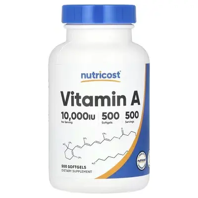 Nutricost Vitamin A 10,000 IU 500 Softgels
